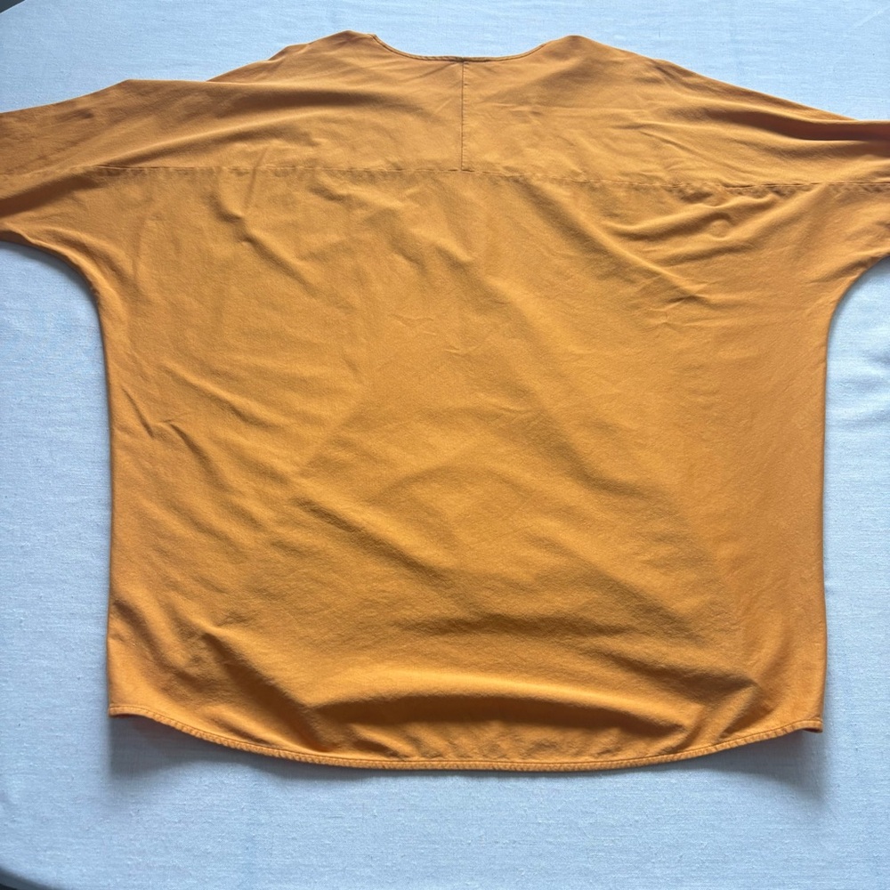 COS Oversized Short Sleeve Shirt Orange L | Minimal Modern - Picture 4 of 7